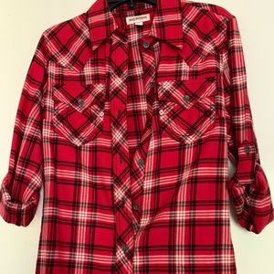 Women’s button down flannel.